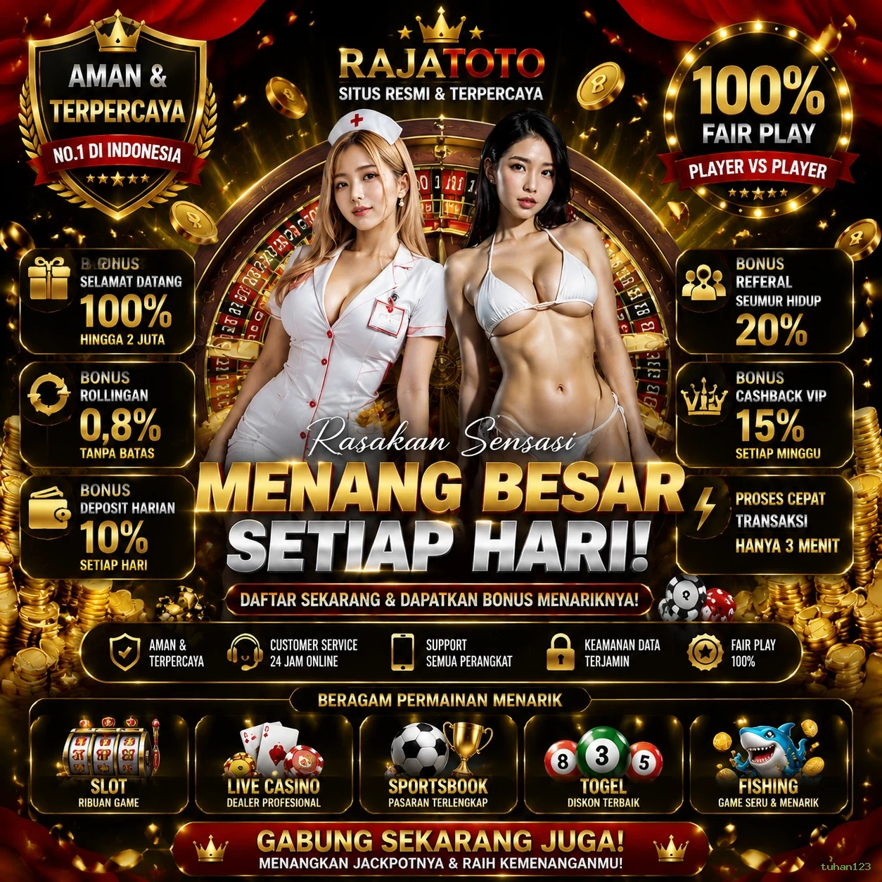 Cara Mendaftar dan Verifikasi Akun di tuhan123