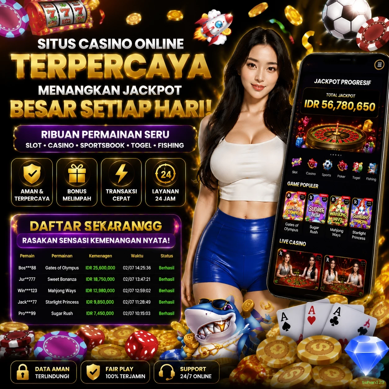 tuhan123 Bonus Menarik